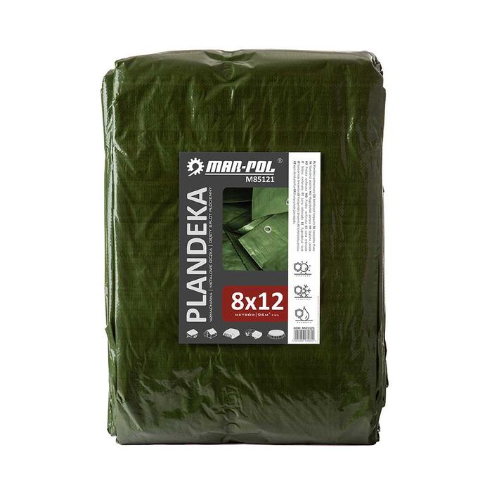 Plandeka 8x12mm gruba Wodoodporna Wzmacniana przelotki