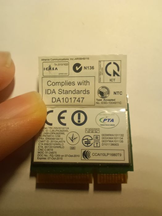 Zestaw kart wifi do laptopów