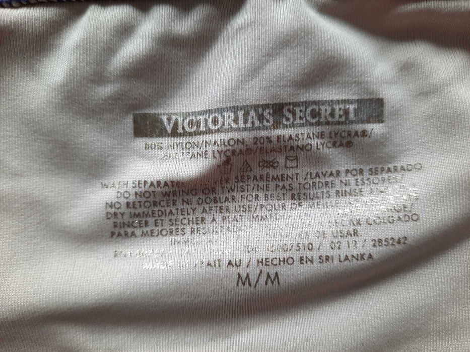 Купальник Victoria's secret оригинал бандо S M леопардовый с брошкой