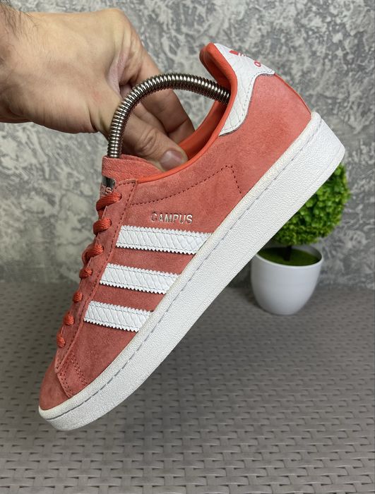 Adidas campus кроссовки кеды 41 размер кожаные красные спортивные