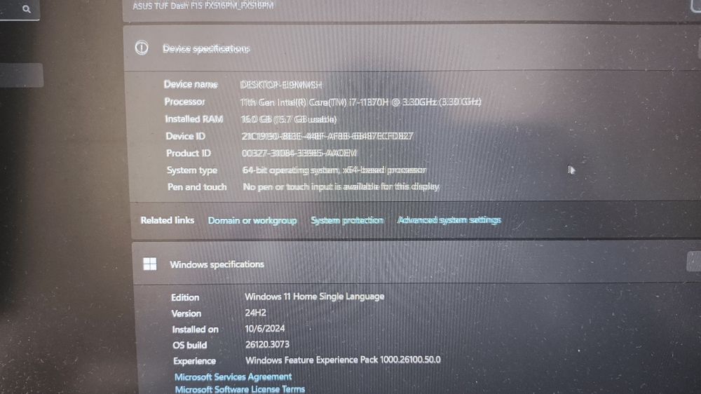 asus tuf dash f15 rtx 3060