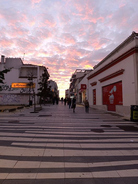 Apartamento T1, a 200 m da praia de Costa da Caparica, com varanda para a principal rua de comércio e restauração. Disponível em Setembro.