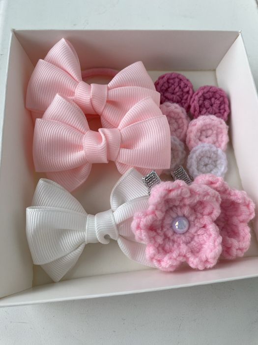 Резинки бантики для волосся (квіти, квіточки, заколки)