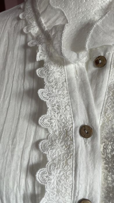 Zwiewna bluzka boho ecru GIOYA 40/42/44/46