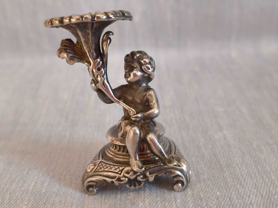Anjinho de Prata Decorativo