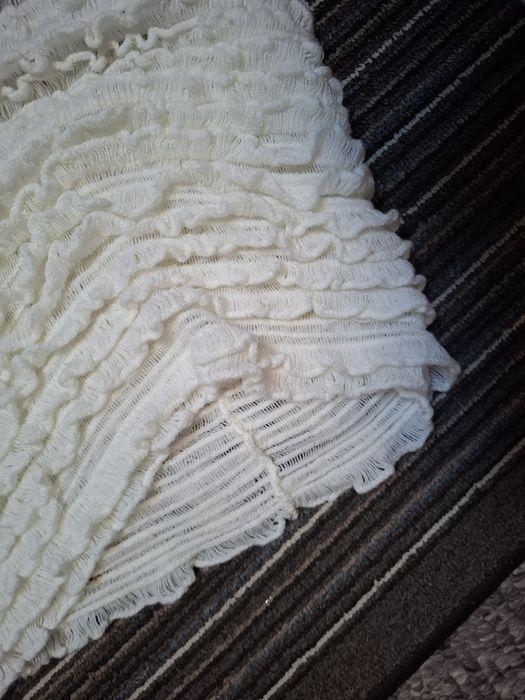 Biały szal komin wyprzedaż