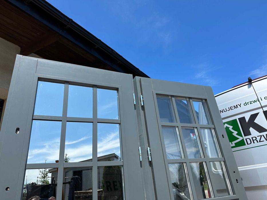 Drzwi zewnętrzne drewniane Angielskie Na Wymiar  montaż Cała POLSKA