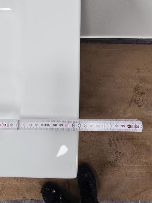 Umywalka wraz z szafka szara połysk 92cm / 49cm