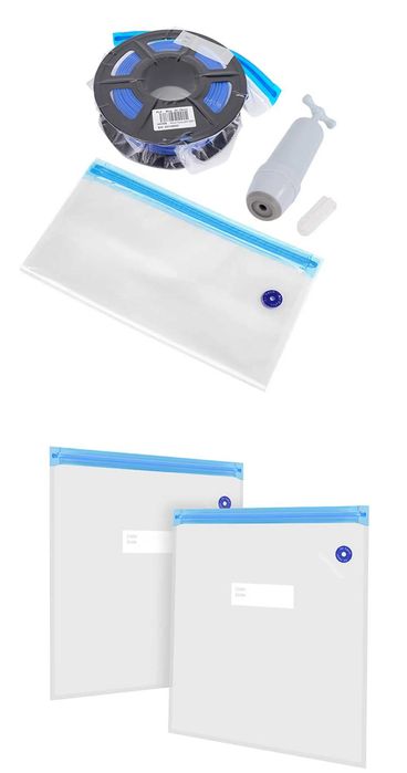 Багаторазові вакуумні пакети для зберігання філаменту(3D Друк) - набір