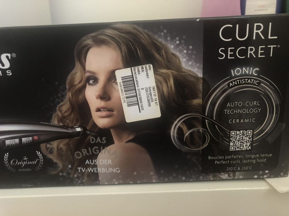 Lokówka Babyliss secret curl c1100e
