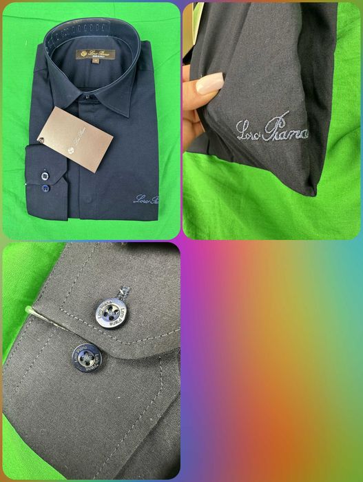 Koszule męskie M-3XL Slim Fit Loro Piana Ultra Premium