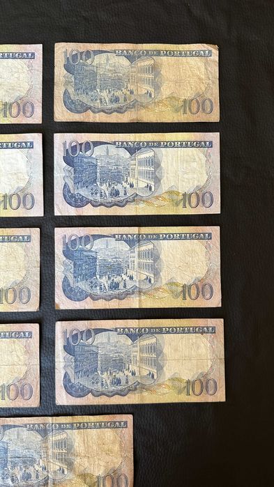 Lote 9 Notas - 100 Escudos - 1965