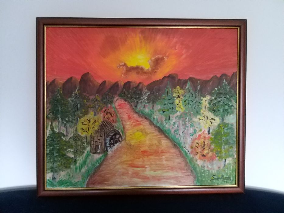 Quadro pintado à mão