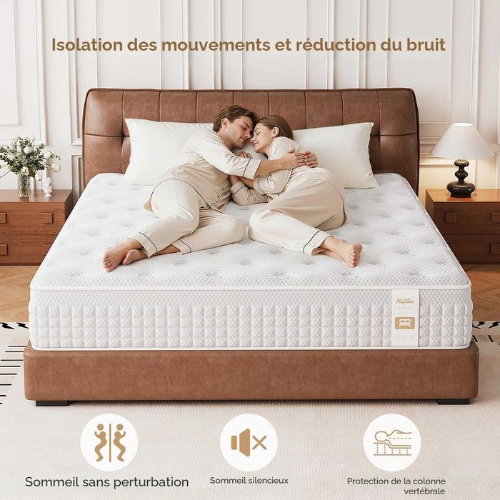 Materac Sprężynowy Kieszeniowy 180x200 cm H4 Memory 28 cm 9 Stref OEKO-TEX