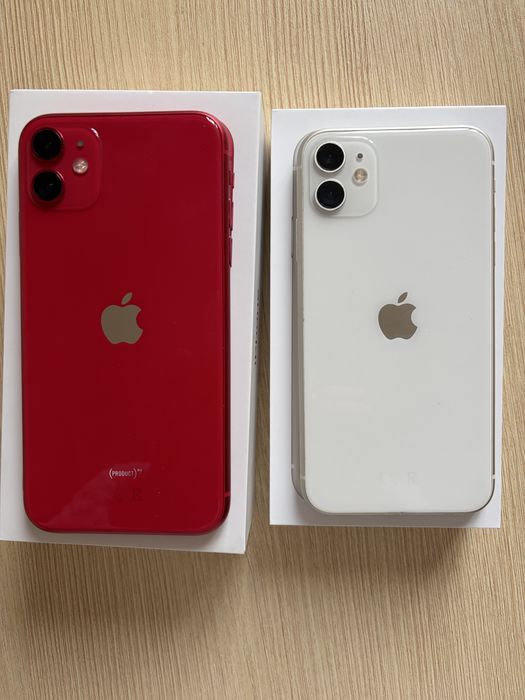 IPhone 11 білий та червоний 128 Gb