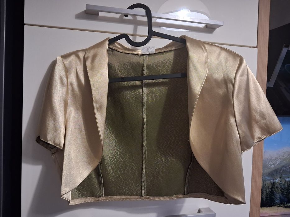 Bolerko złote rozmiar S