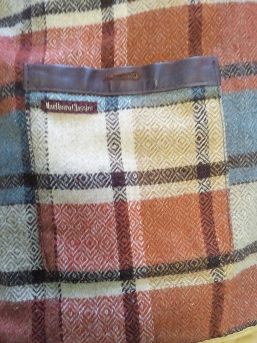 Вінтажна коричнева шкіряна куртка чоловіча Marlboro