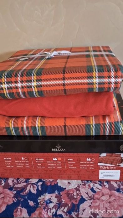 Полуторний та Євро  комплект постільна білизна   з Фланелі    Байка