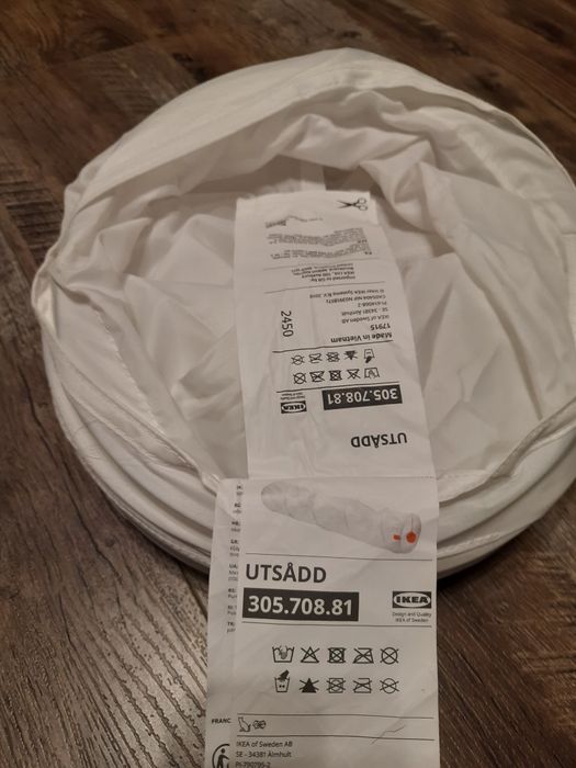 Тунель ігровий для котів Ikea Utsådd Білий Іграшки для тварин Аксесуар