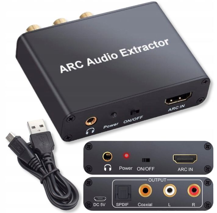 ekstraktor/konwerter audio eARC HDMI