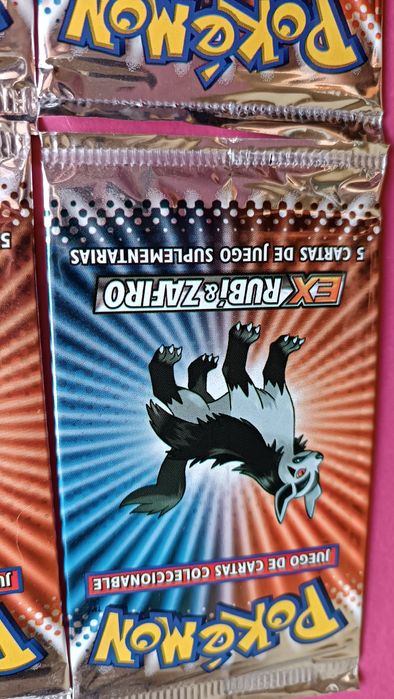 Pokémon Selados conjunto 4 boosters Ex Ruby & Sapphire Art Set 2004