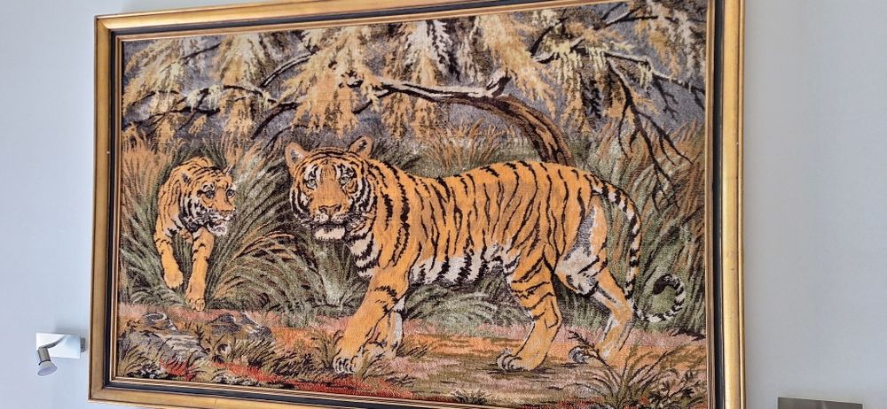 Tapeçaria Africana 1,75 x 1,15 sem  Moldura è ainda maior