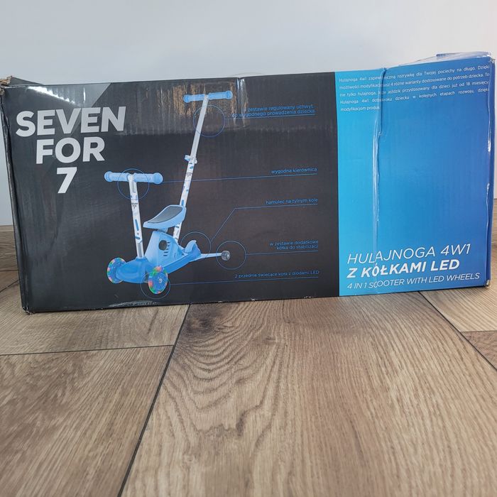 Hulajnoga led jeździk 1-3 lat prezent na roczek nowa