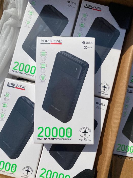 Є ОПТ.Повербанк(power bank) BOROFONE  J88A 20000мАг для ЗСУ