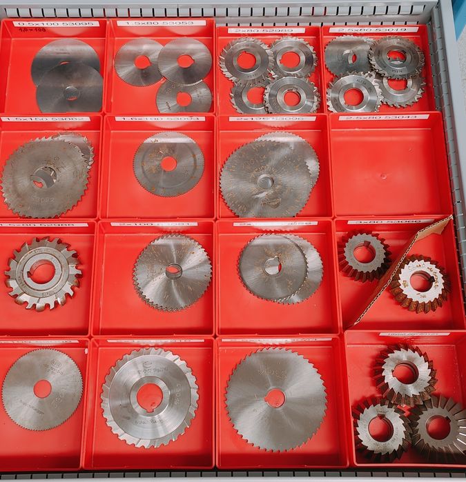 Discos, fresadora Metal duro e HSS diversos tamanhos