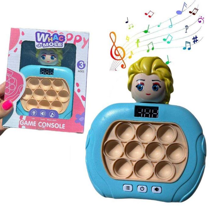 Gra zręcznościowa antystresowa popit Pop it dla dzieci Elsa Kraina Lod