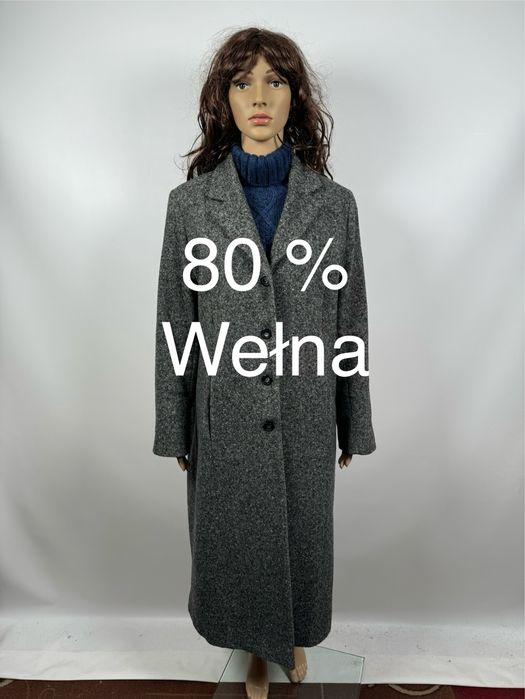 Adelsten wełniany płaszcz 40