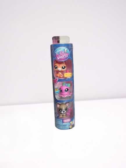 TUBA Littlest Pet Shop Seria 4. Zestaw 3 figurek + akcesoria