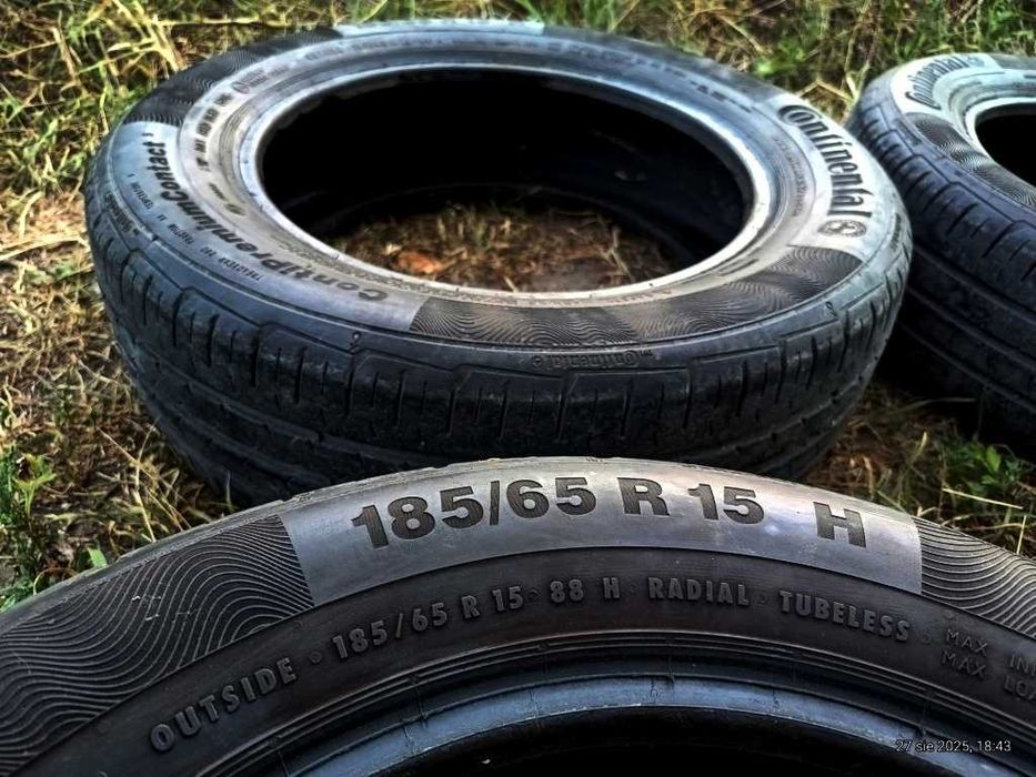 4Opony Letnie 185/65/15 88H CONTINENTAL ContiPremiumContact5 2019r Bieżnik~5mm