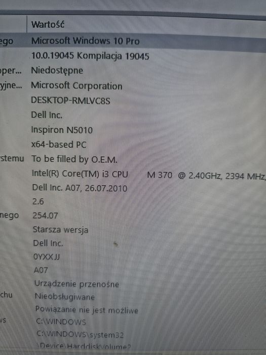 Laptop Dell uzywany