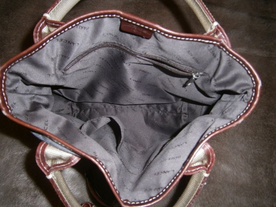 Mala original LANCEL, castanha, com dustbag (c/NOVA)