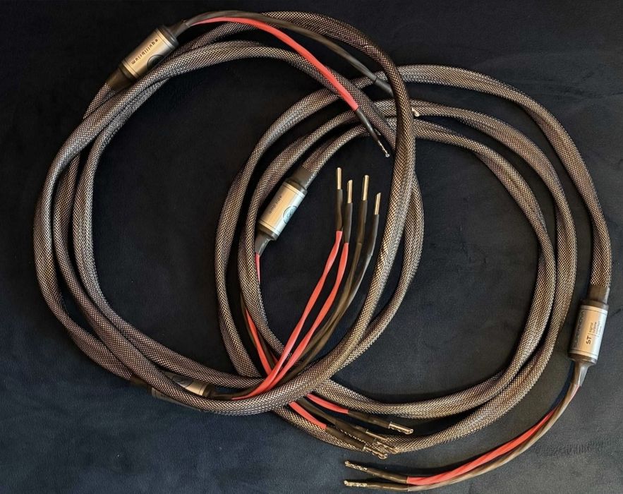 Kable przewody  głośnikowe bi-wire Equilibrium Supernova o długości 2,5m