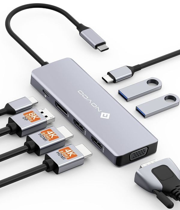 Hub Usb Novoo Hub Usb Macbook Laptop 8 Portów