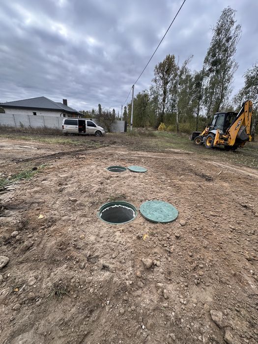 Септик під ключ, канализации, траншеї, копка септиків за 1 день