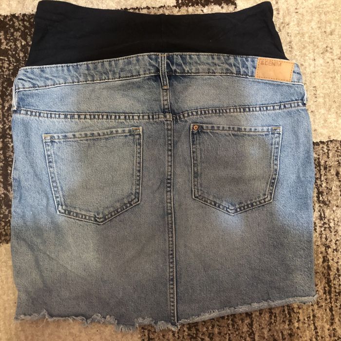 Джинсовая юбка для беременных