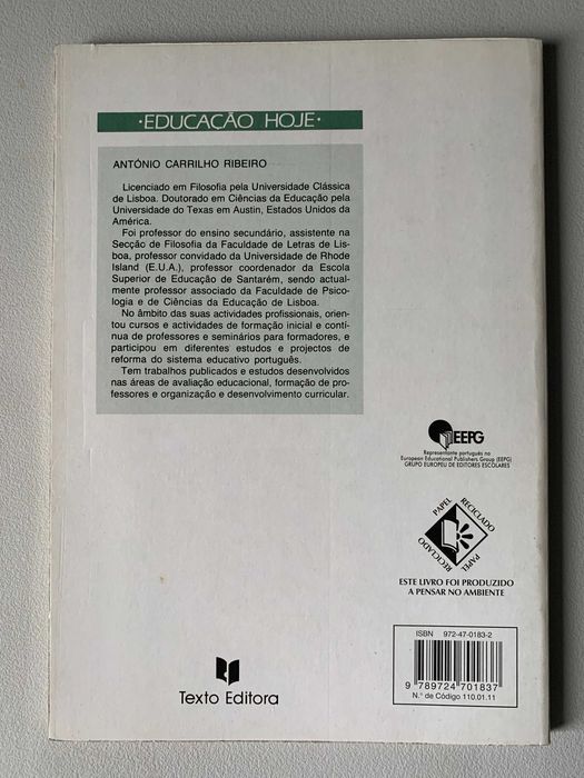 Objectivos Educacionais no Horizonte do Ano 2000