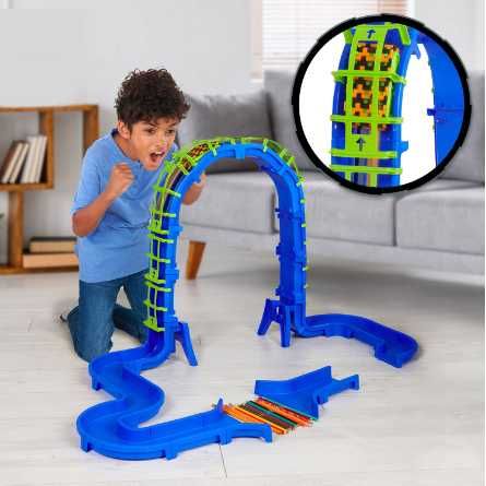 трек Хот Вилс Hot Wheels Атака кобры Пасть дракона машина на управлени