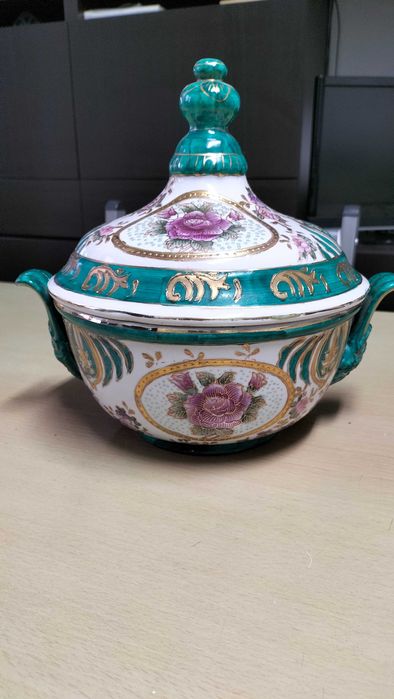 Conjunto de 5 peças de loiça chinesa numerada