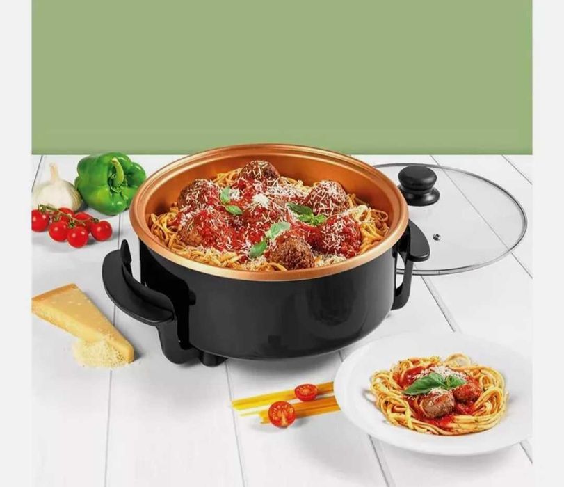 Panela elétrica grande multiuso, marca giles&posner