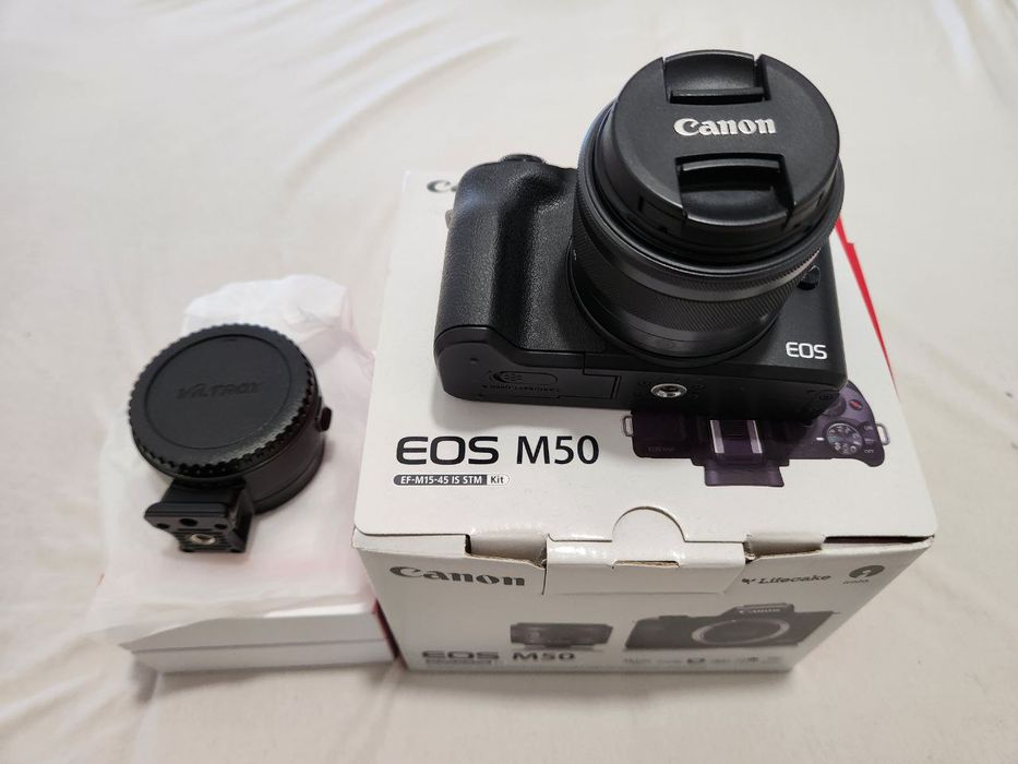 Kit Canon EOS M50 + Adaptador Viltrox