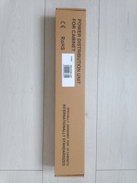 Блок розеток на 8 гнізд  16А 3500W 19" 1U, мережевий фільтр
