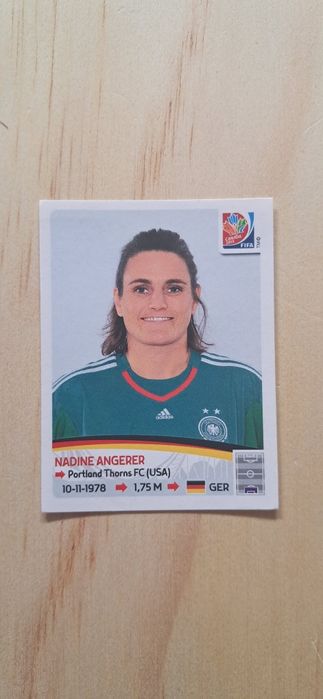 Cromo futebol de Nadine Angerer(Mundial 2015)da Panini