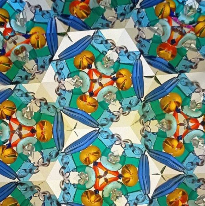 Стеклянный калейдоскоп ручной работы для взрослых и детей