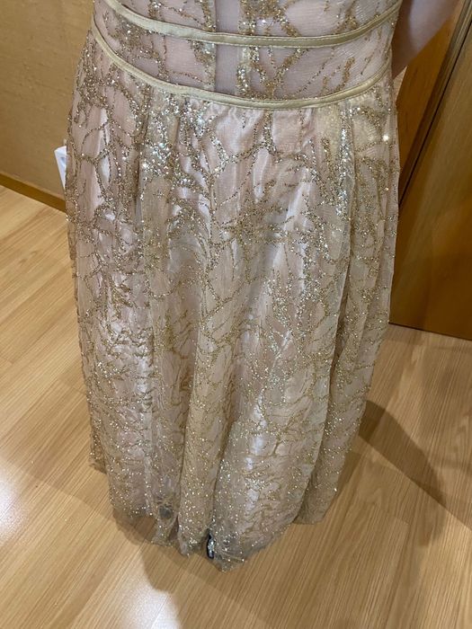 Vestido de Cerimónia Dourado - S