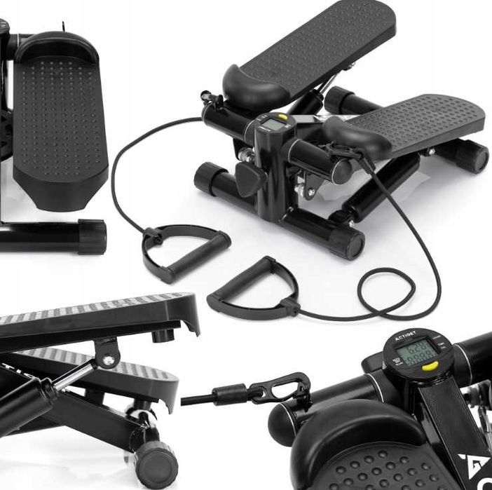 Тренажер степпер с эспандером и Led монитором до 110 кг Польша