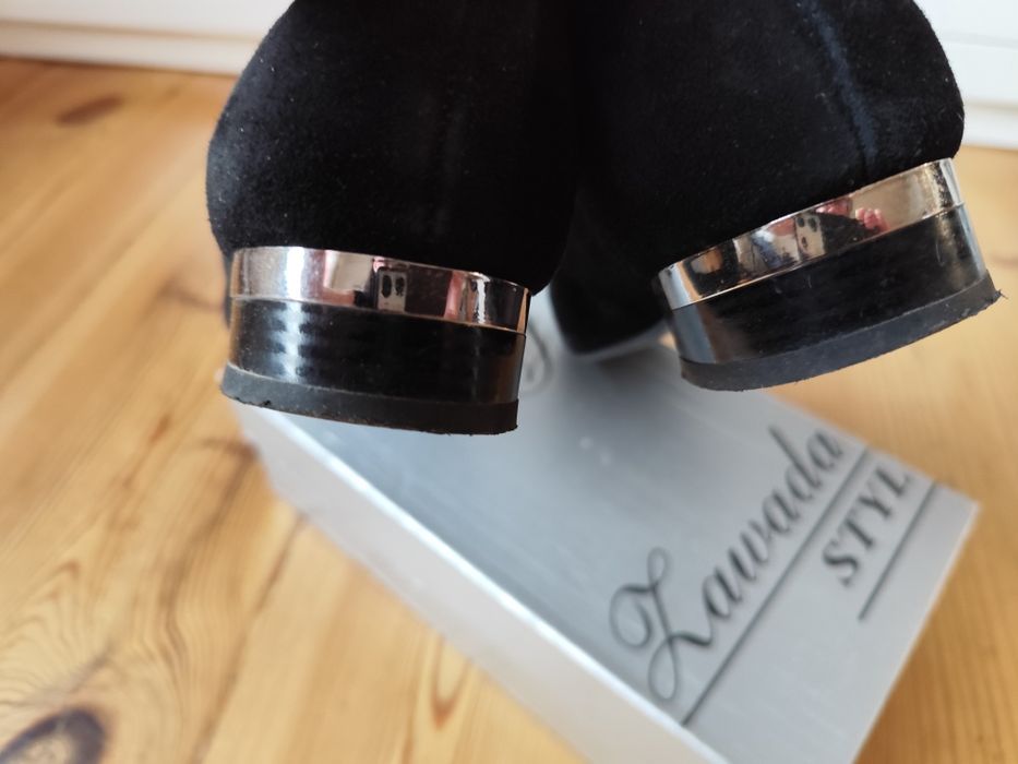 Buty skórzane r.40 czarne
